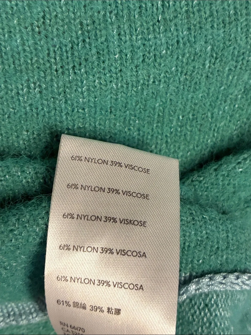 Free People “Mint” Teal Green Cropped Got Your Back Knit Sweater Top Size XS